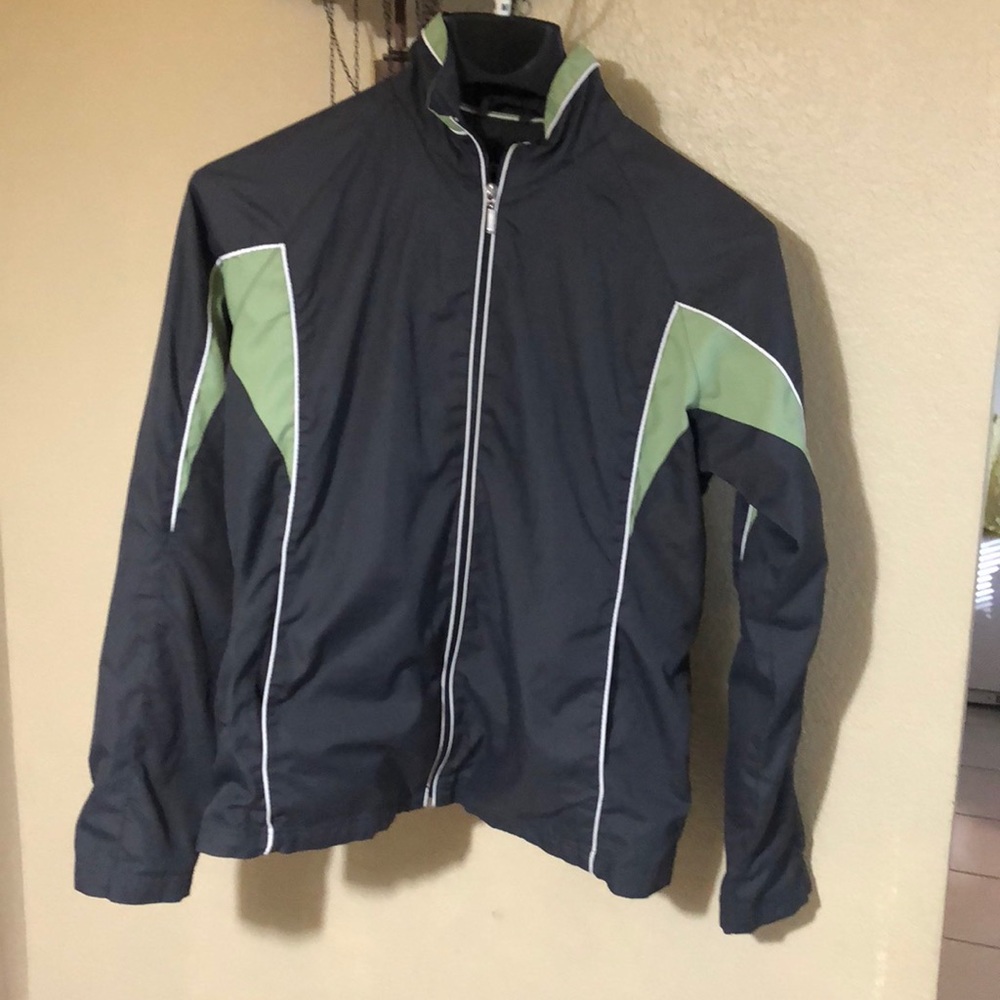 Bcg grey and green sports jacket large